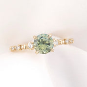Wisteria Ring, 1.19ct Montana Sapphire