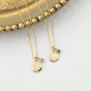 Dahlia Birthstone Charm 1.5mm