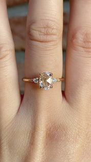Estel Oval Rose Cut Diamond Ring