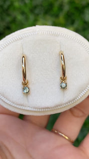 Montana Sapphire Hoop Earrings