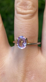 1.56ct Oval Cut Lavender Purple Madagascar Sapphire SO630
