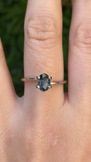 1.06ct Oval Cut Teal Blue Montana Sapphire Sapphire SO668