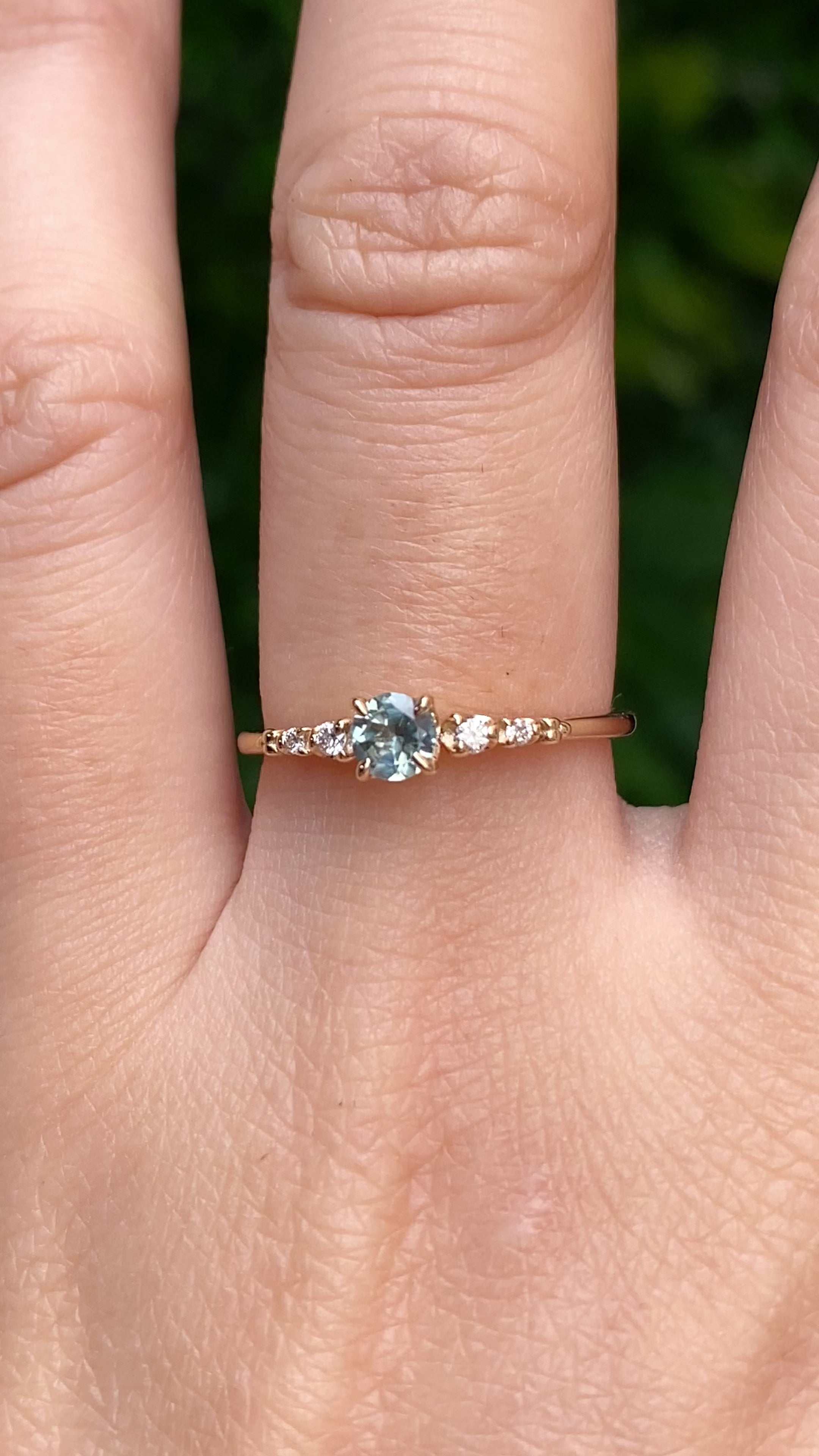 Estel Fleur Ring, 0.40ct Montana Sapphire