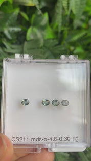 Bezel Green Sapphire Charm 4.8mm