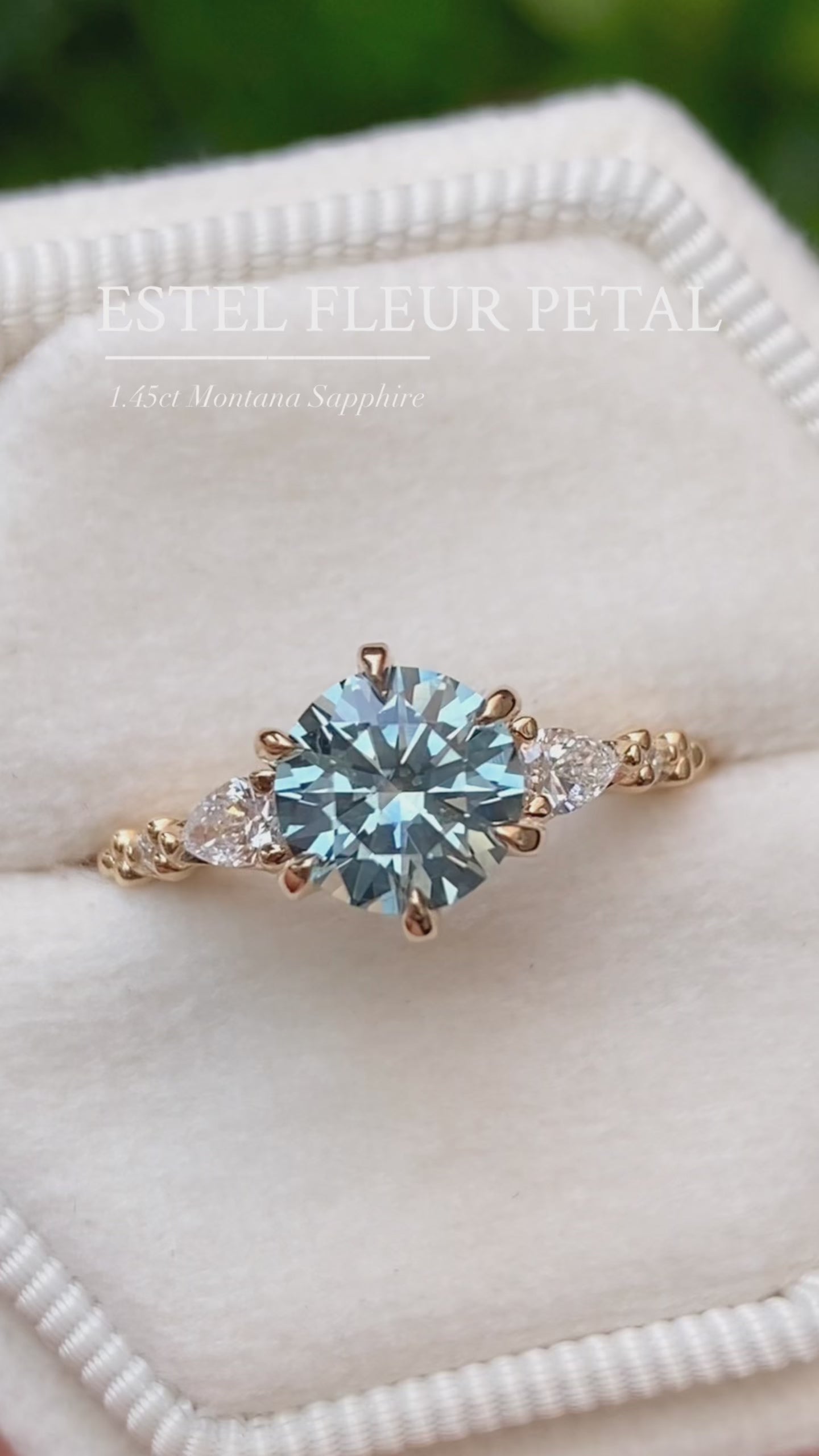 Estel Fleur Petal Ring, 1.45ct Montana Sapphire