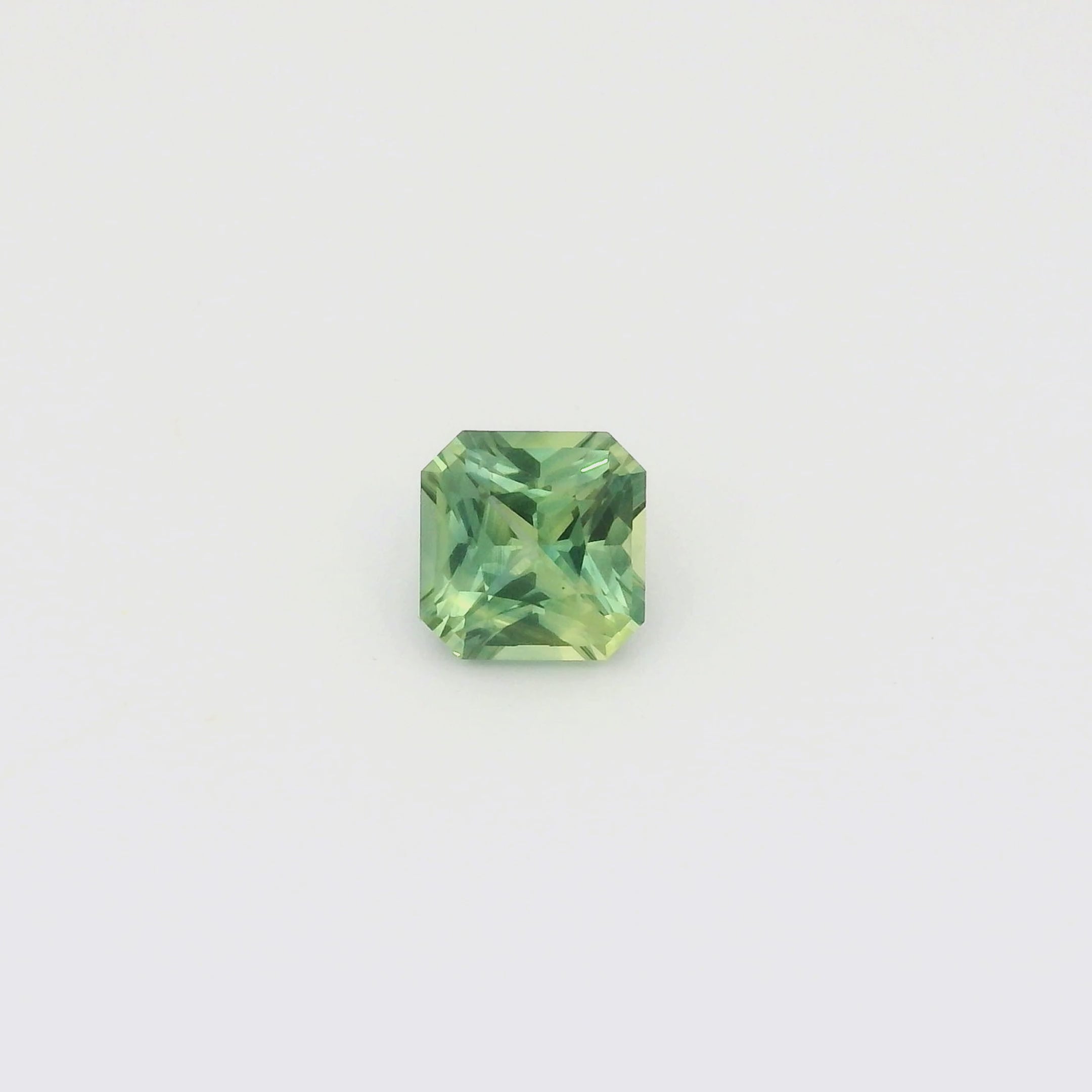 1.90ct Asscher Cut Parti Blue Green Madagascar Sapphire SF496