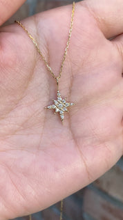 Starburst Diamond Charm 17mm