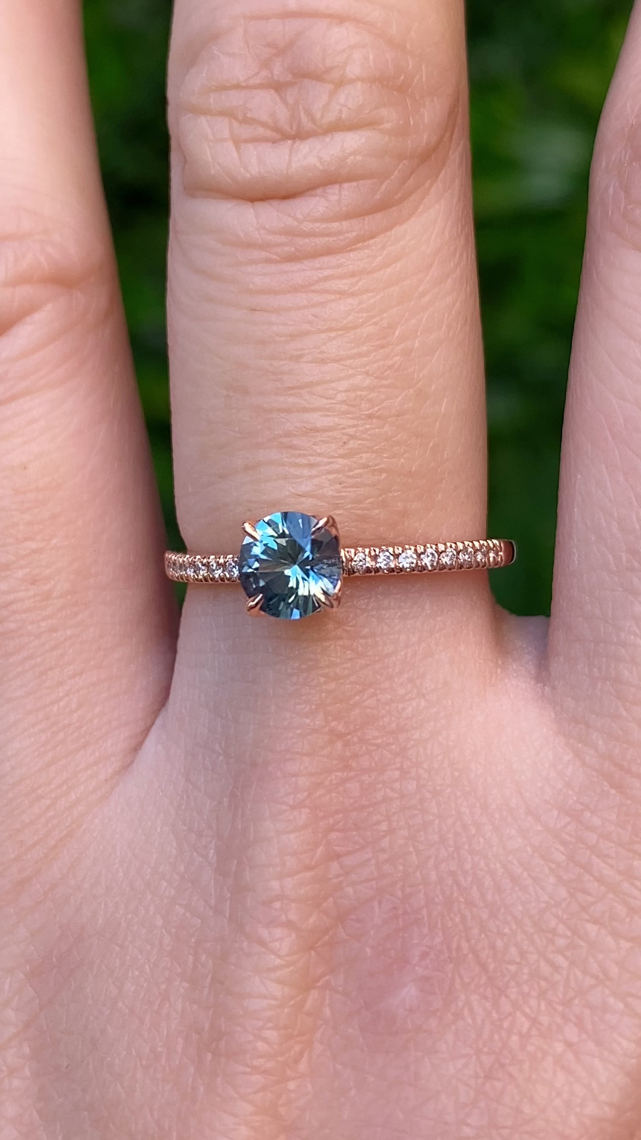 Maria Ring, 0.75ct Montana Sapphire