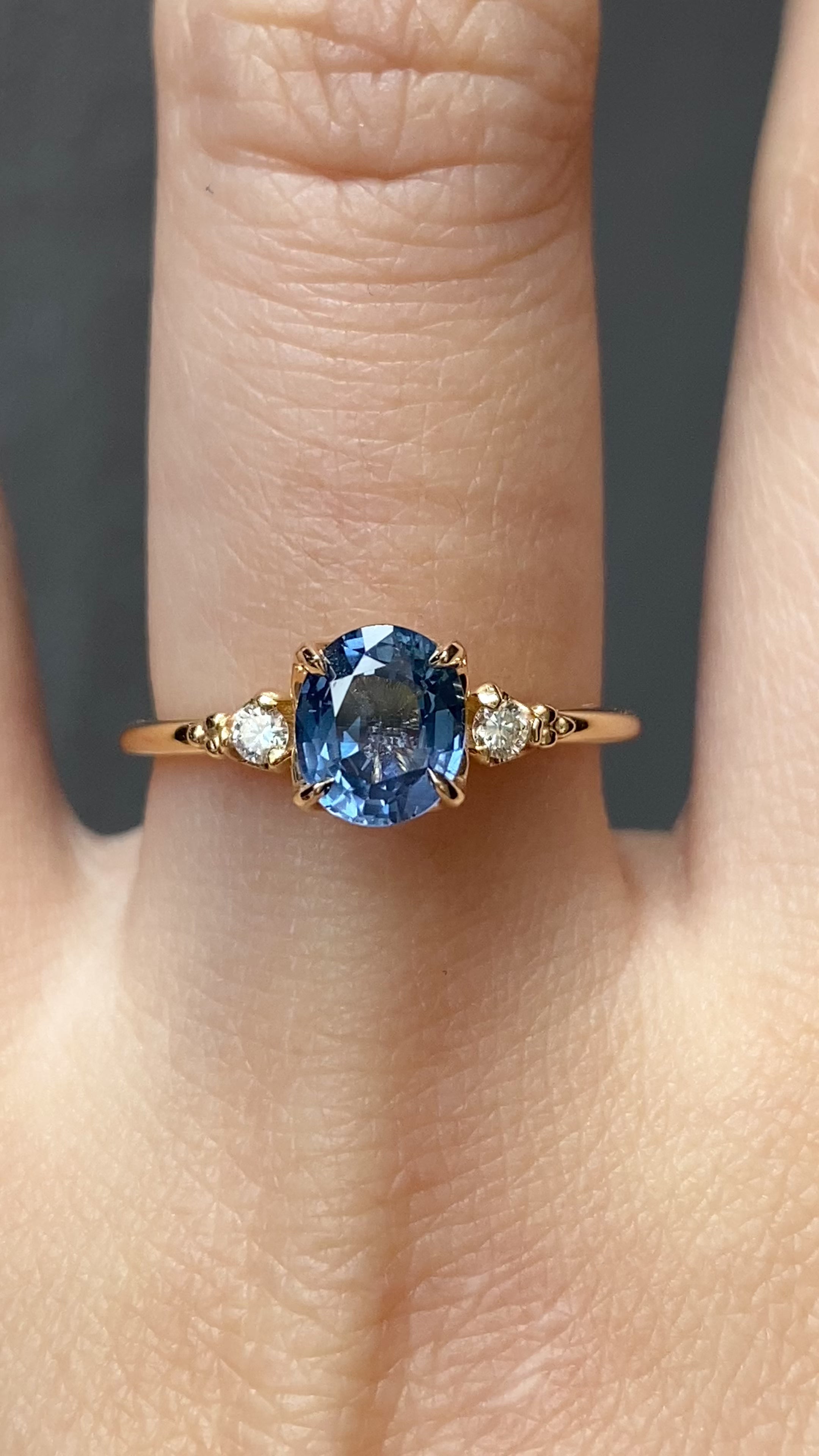 Estel Ring - 1.19ct Blue Sapphire (One of a kind)