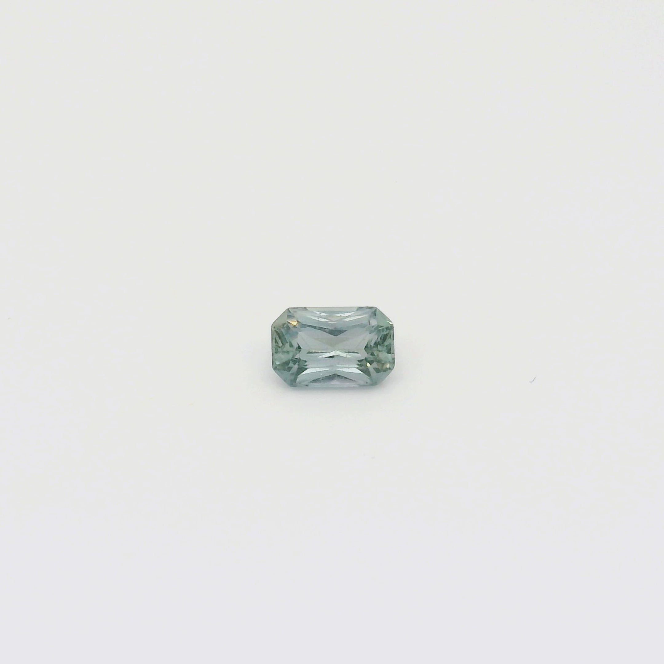1.61ct Emerald Cut Light Blue Madagascar Sapphire SF528