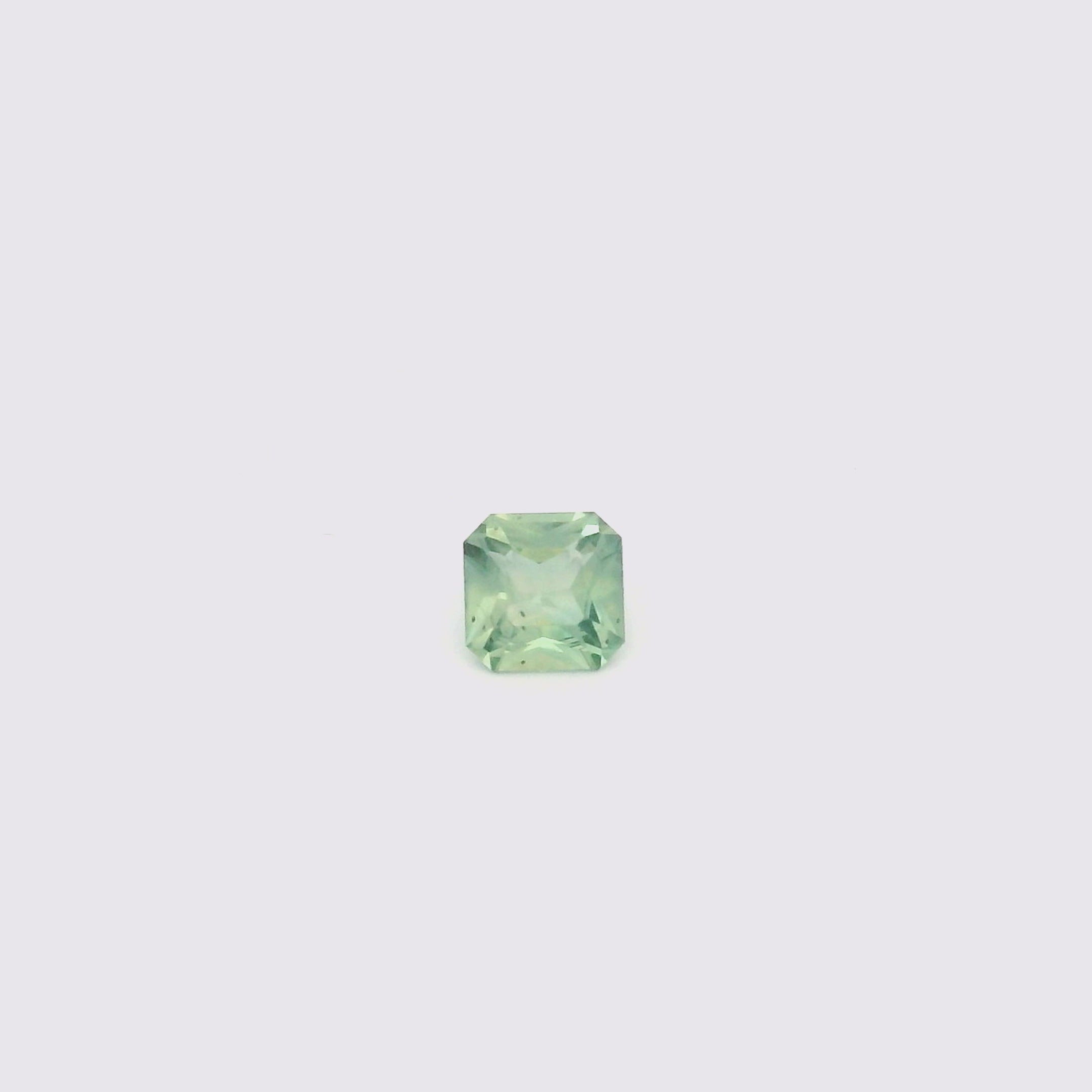 1.21ct Radiant Cut Light Blue Green Montana Sapphire SF506