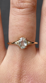 Piper Ring, 0.60ct Green Madagascar Sapphire