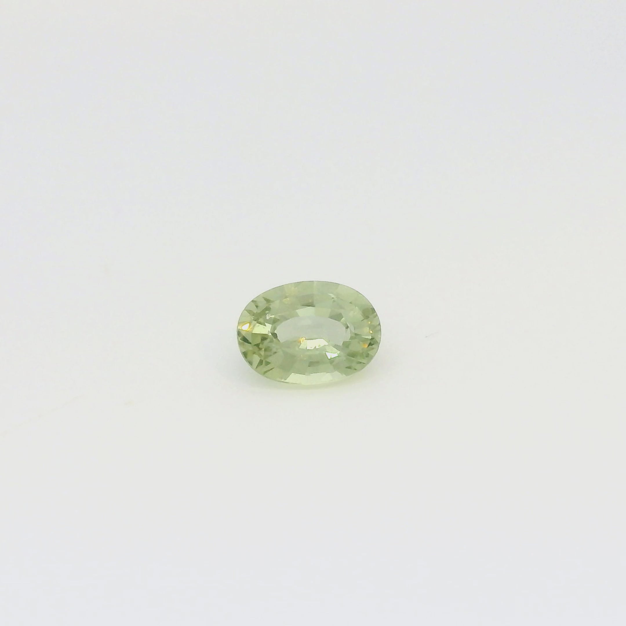 1.04ct Oval Cut Green Madagascar Sapphire SO616