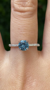 Maria Ring, 1.03ct Blue Montana Sapphire