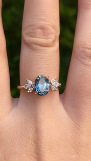 Nova Ring, 2ct Montana Sapphire