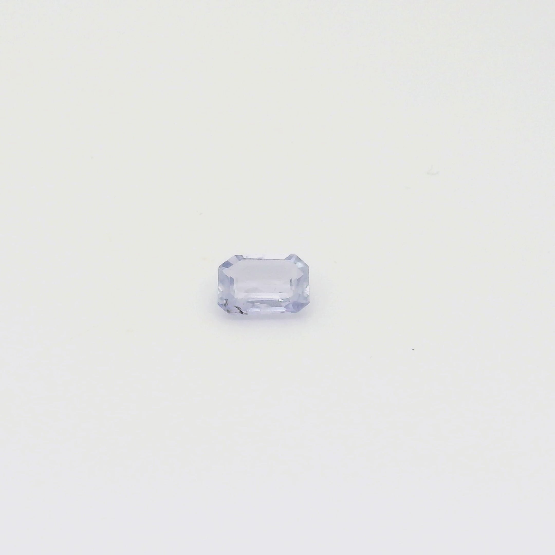 1.06ct Emerald Cut Lavender Blue Madagascar Sapphire SF517