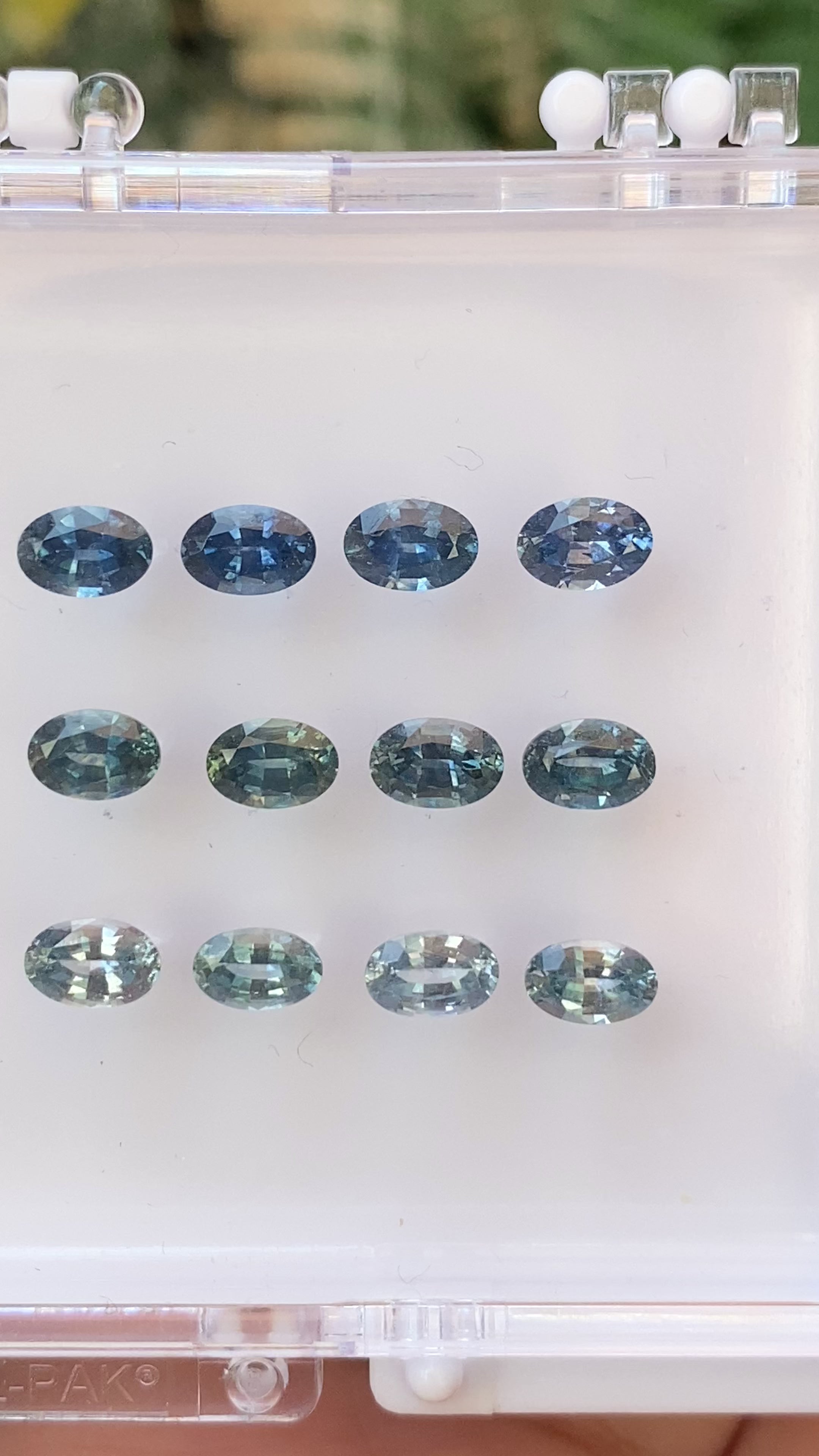 【一点物】ドームリング ・0.60ct・モンタナ産ブルーグリーンサファイア・K14YG
