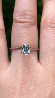 1.10ct Oval Cut Light Blue Montana Sapphire SO505