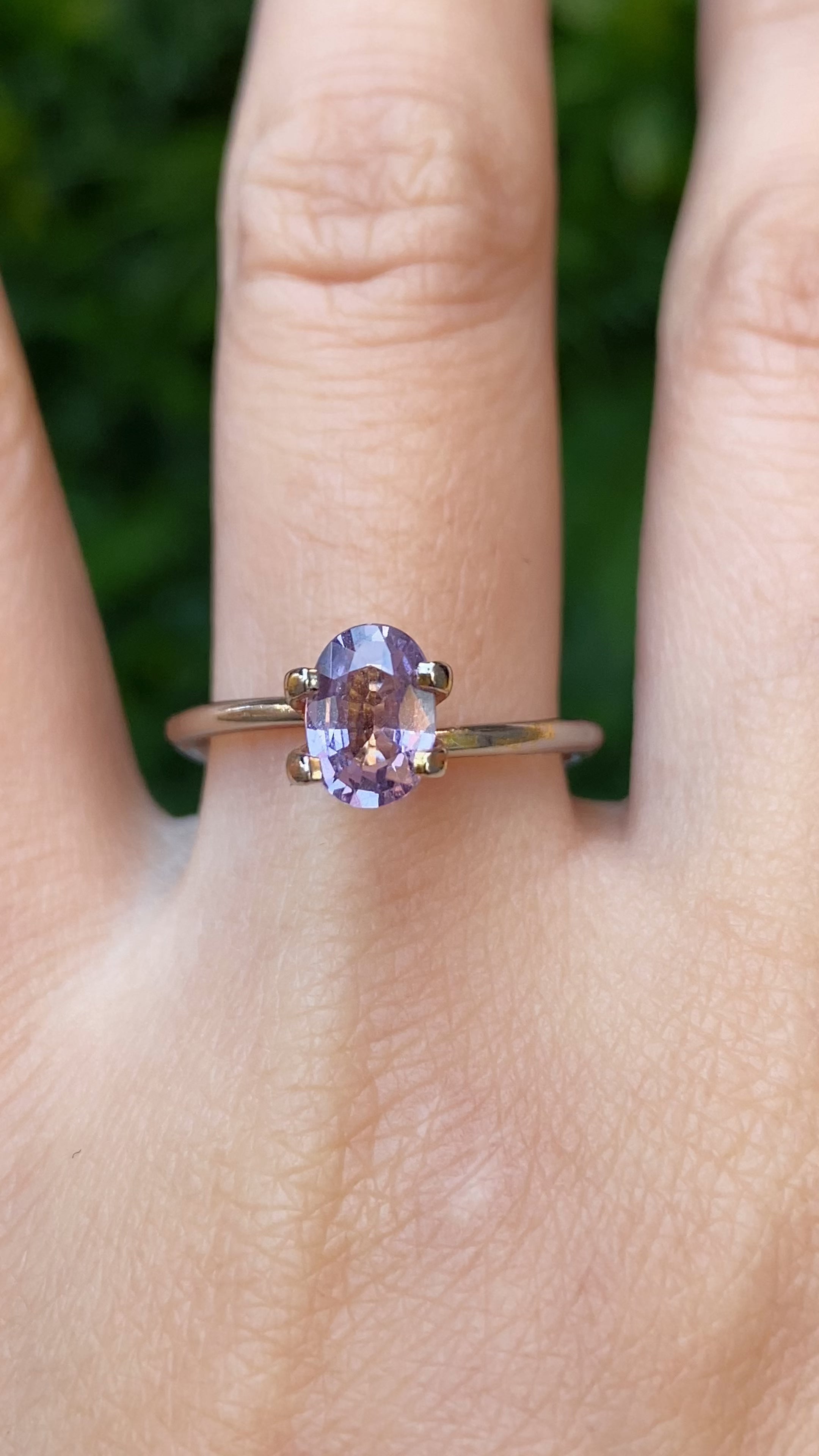1.16ct Oval Cut Lavender Purple Madagascar Sapphire SO575