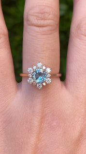 Amara Ring Light Blue Montana Sapphire