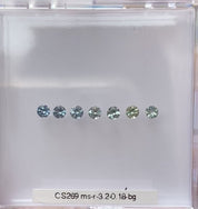 0.18ct Calibrated Round Montana Sapphires (3.2mm) CS269