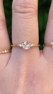 Estel Ring, 0.45ct Rose Cut Diamond