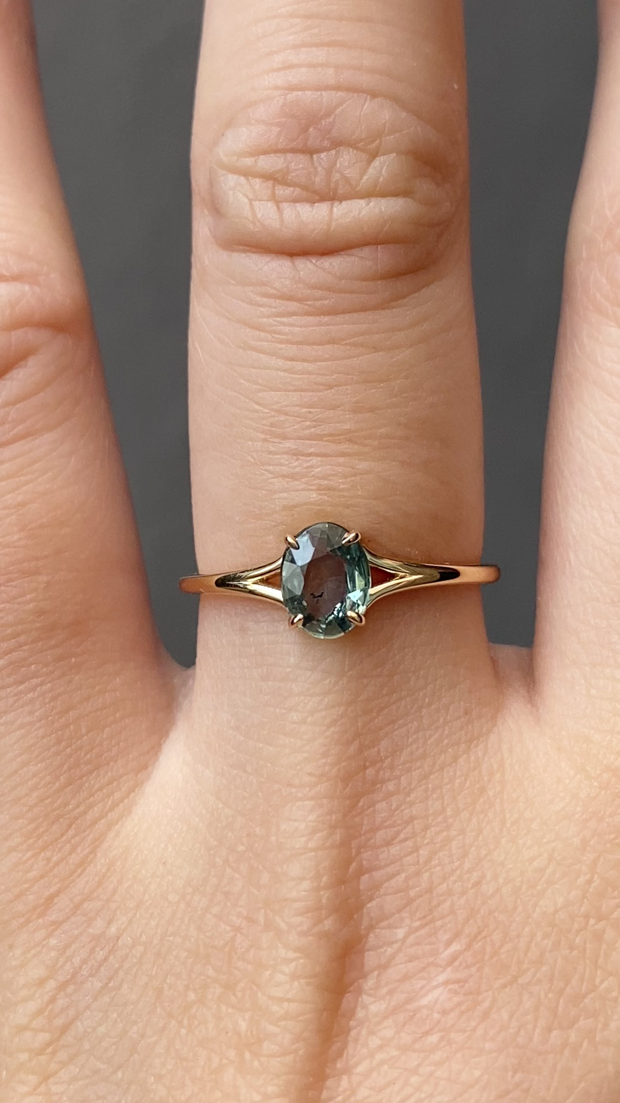 Kylie Ring, 0.60ct Madagascar Sapphire