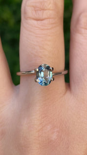 1.32ct Oval Cut Teal blue Montana Sapphire Sapphire SO641
