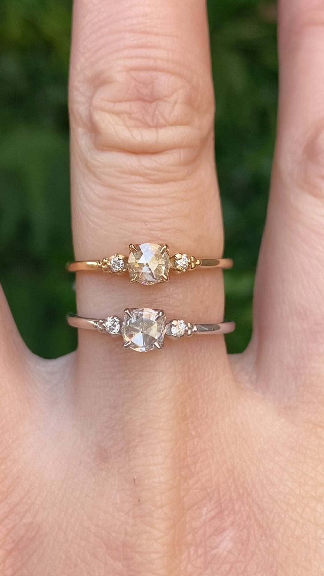 Estel Ring, 0.30ct Rose Cut Diamond