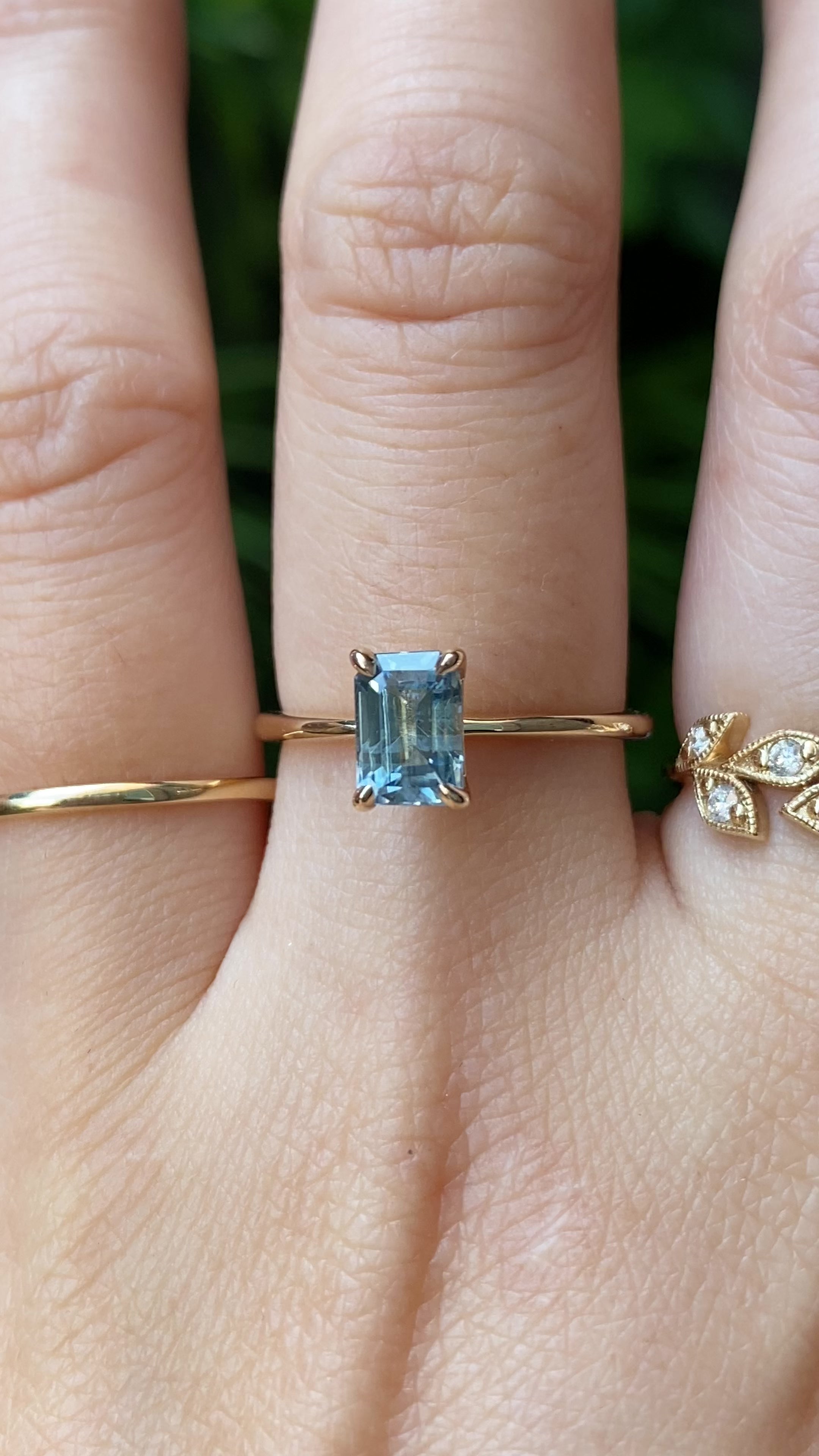 Jane Ring, Blue Montana Sapphire