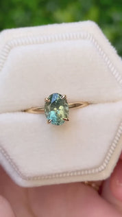 Athena Green Sapphire Ring