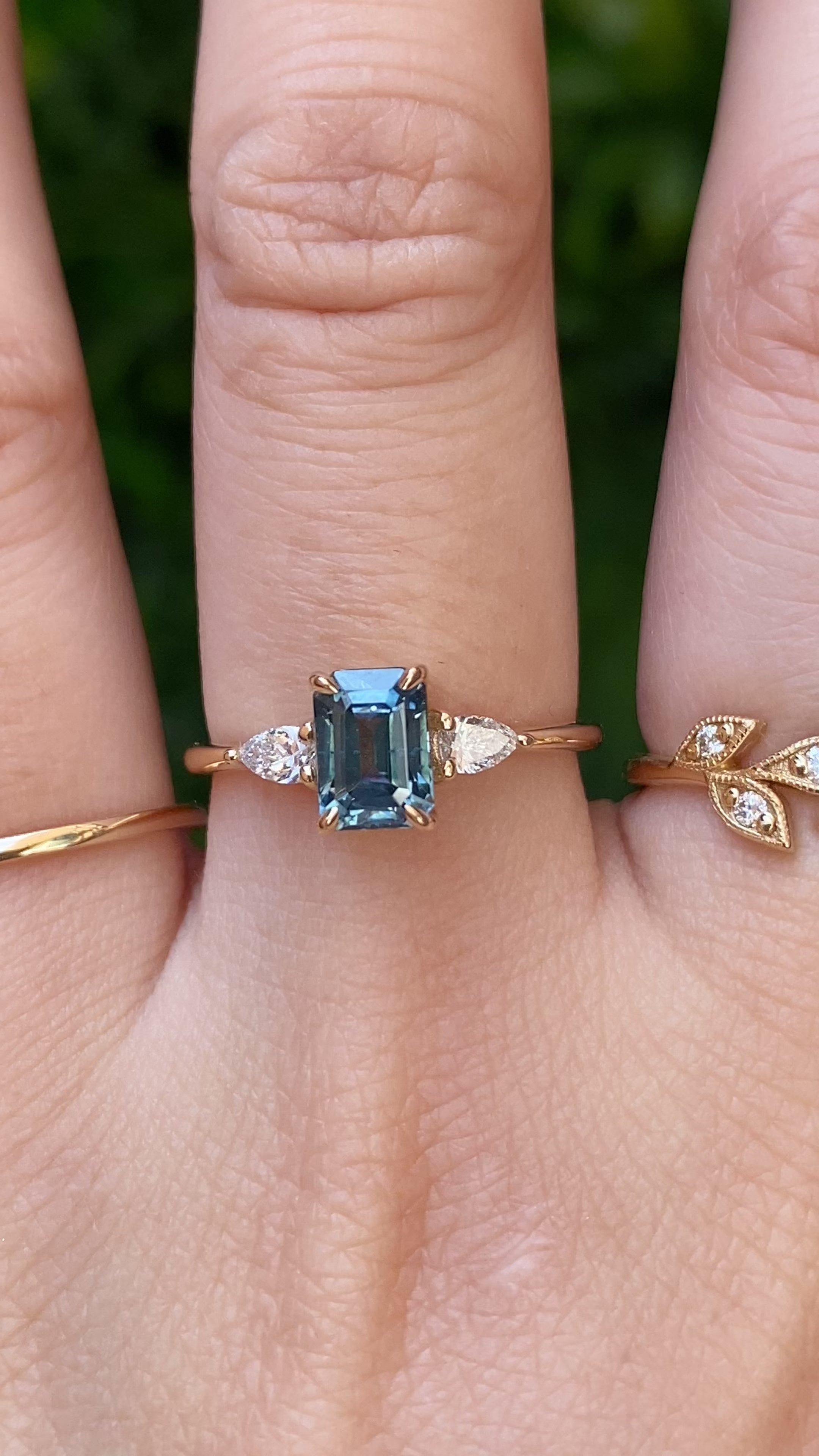 Olivia Ring, Blue Sapphire
