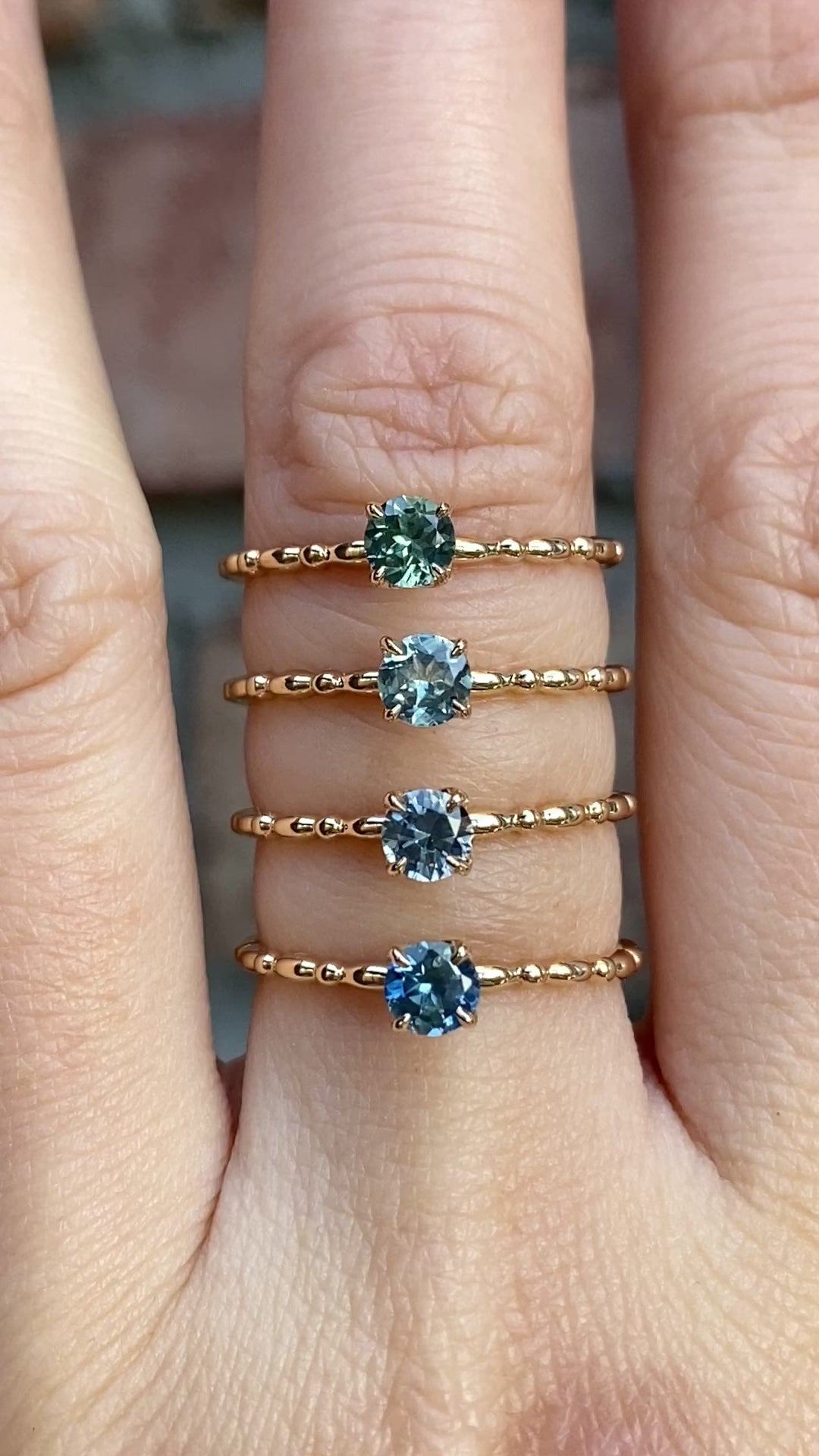 Candy Ring, 0.30ct Montana Sapphire