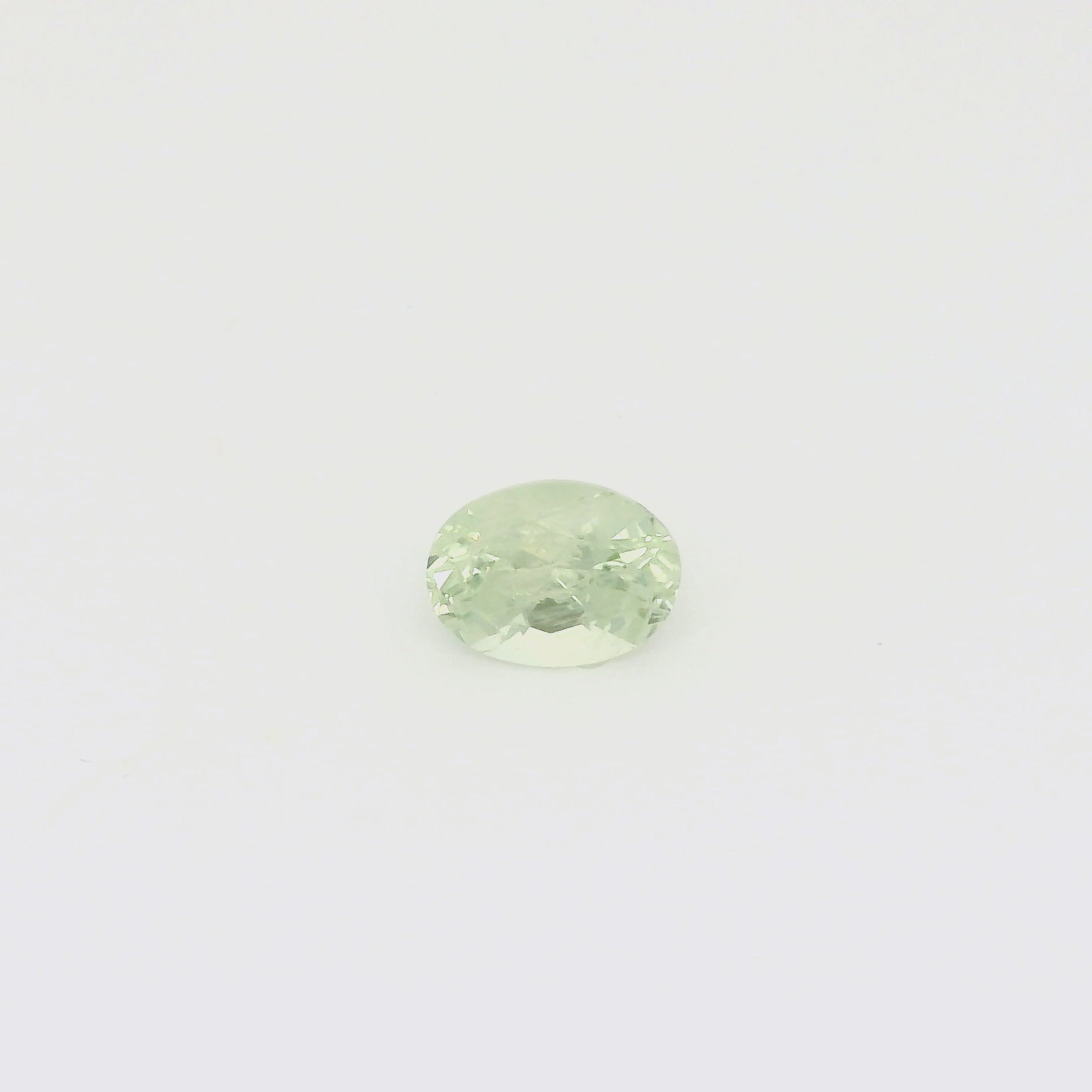 1.39ct Oval Cut Light Green Montana Sapphire SO639