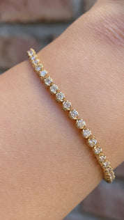 Diamond Illusion Tennis Bracelet