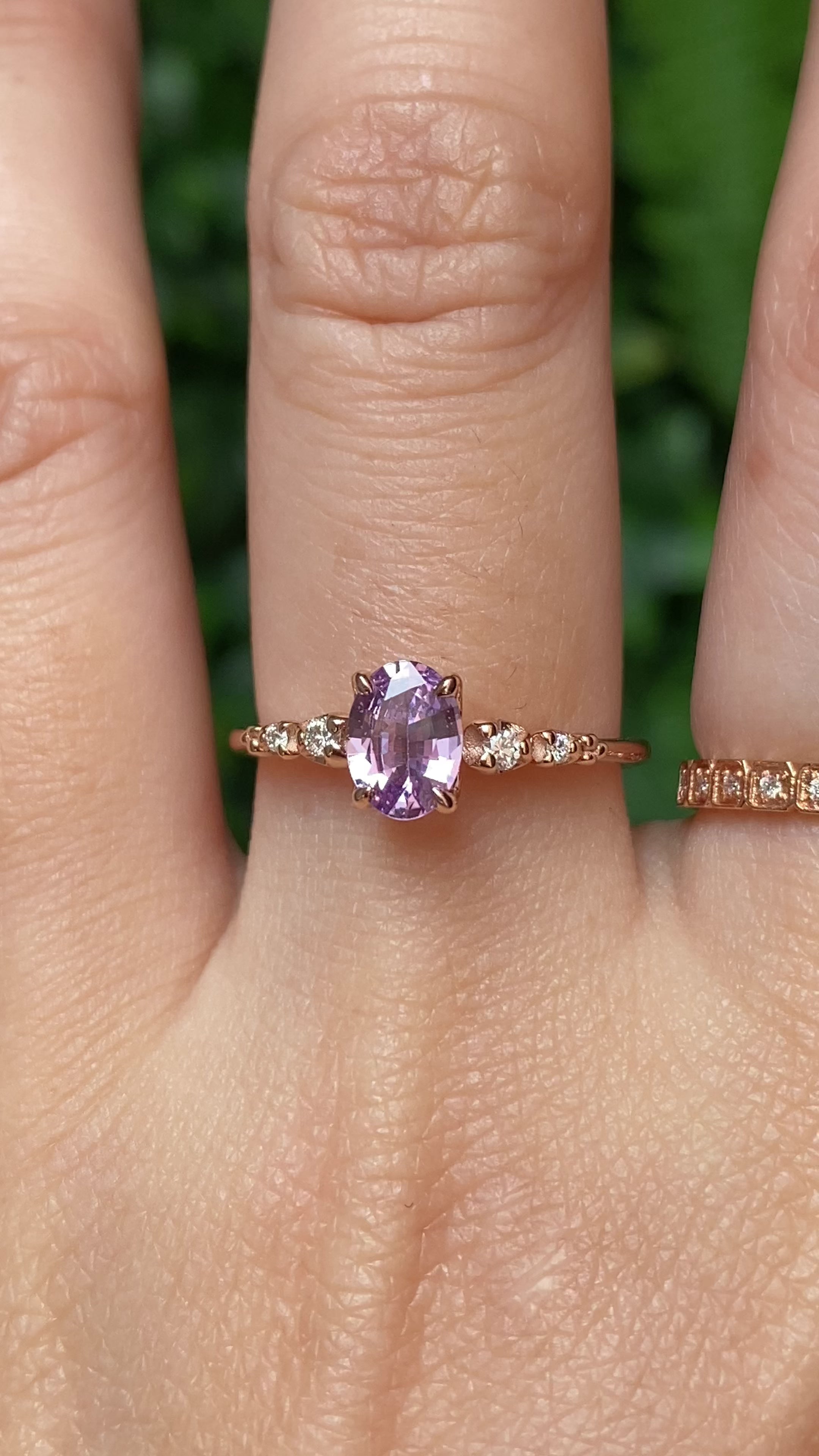 Estel Fleur Ring, Lavender Purple Sapphire