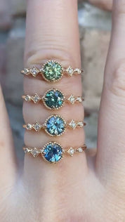 Stella Ring, 0.60ct Montana Sapphire