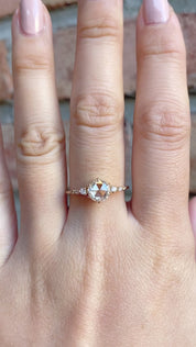 Mila Round Rose Cut Diamond Ring