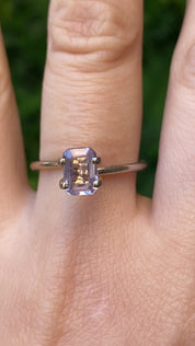 1.18ct Emerald Cut Lavender Blue Madagascar Sapphire SF518