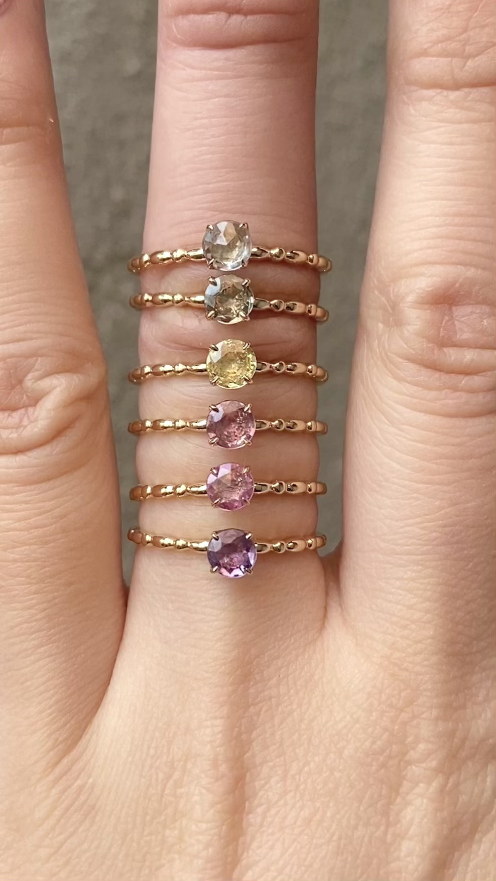 Candy Ring, 0.35ct Unheated Sapphire
