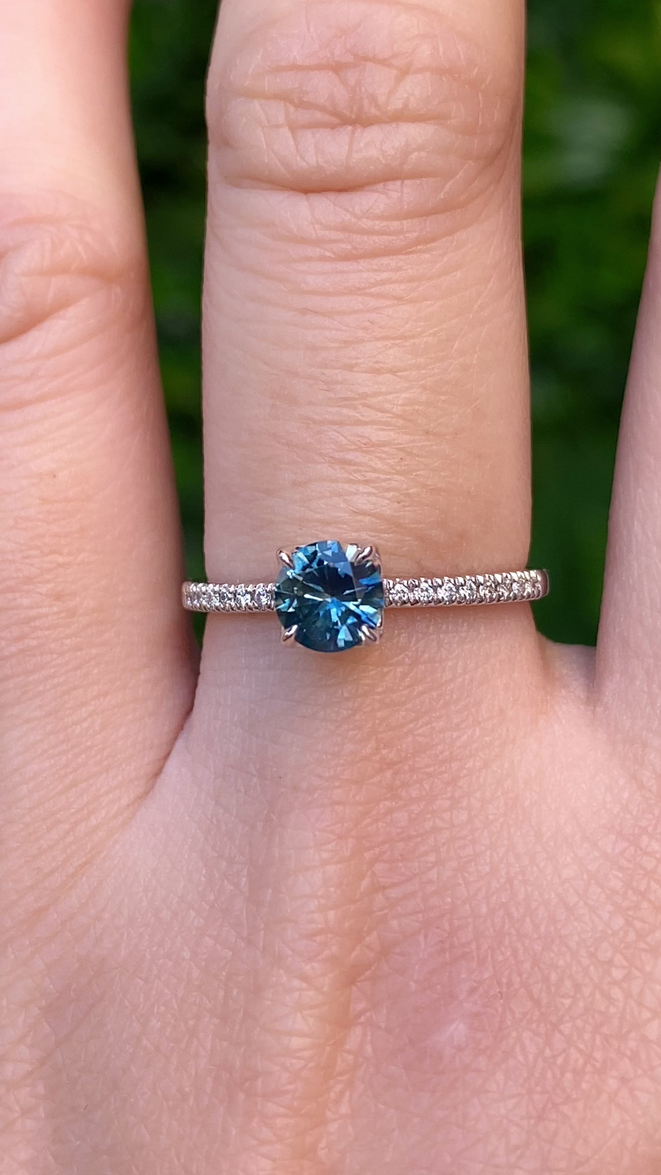 Maria Ring, 0.75ct Montana Sapphire