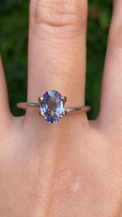 1.23ct Oval Cut Blue Srilanka Sapphire SO728
