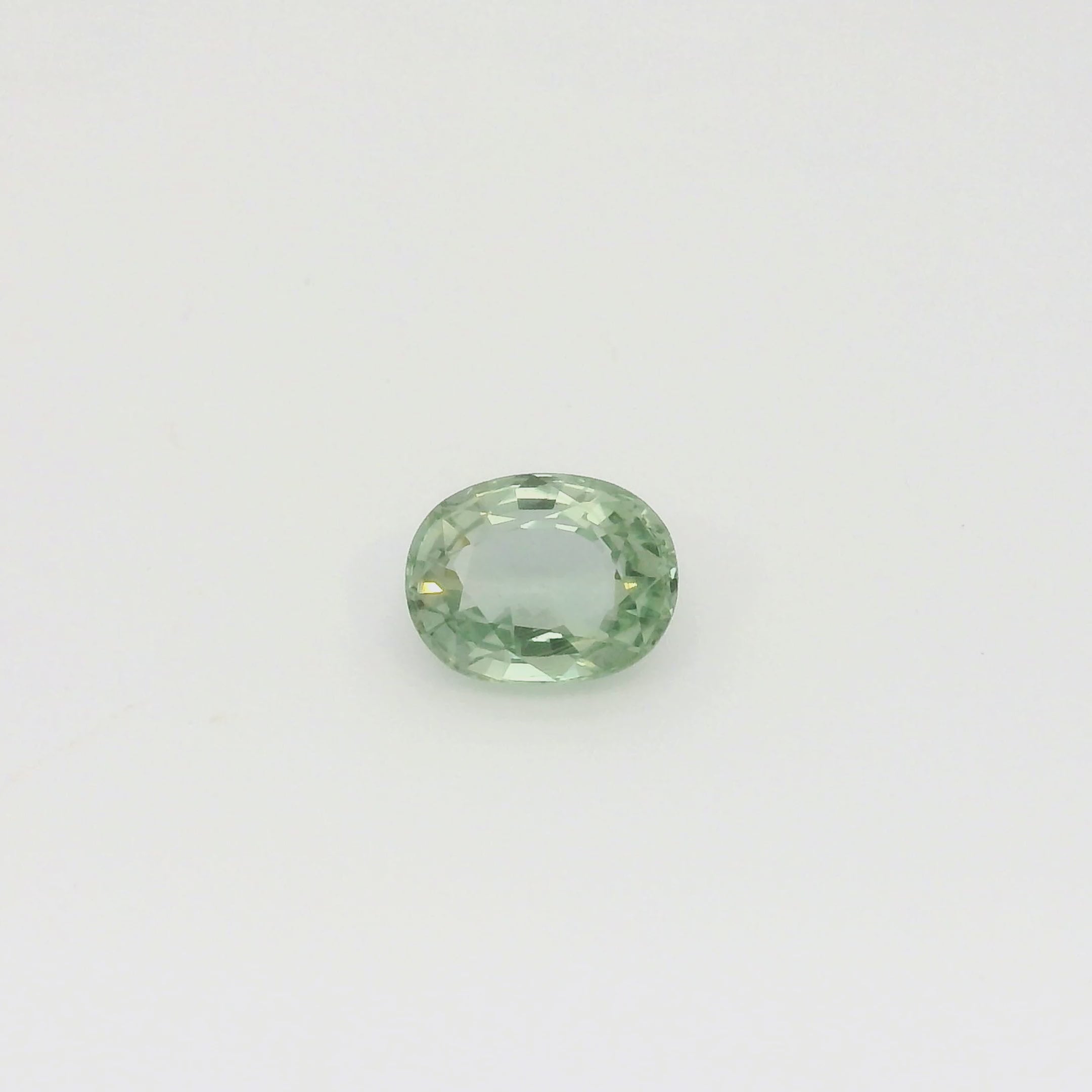 1.90ct Oval Cut Light Green Madagascar Sapphire so633