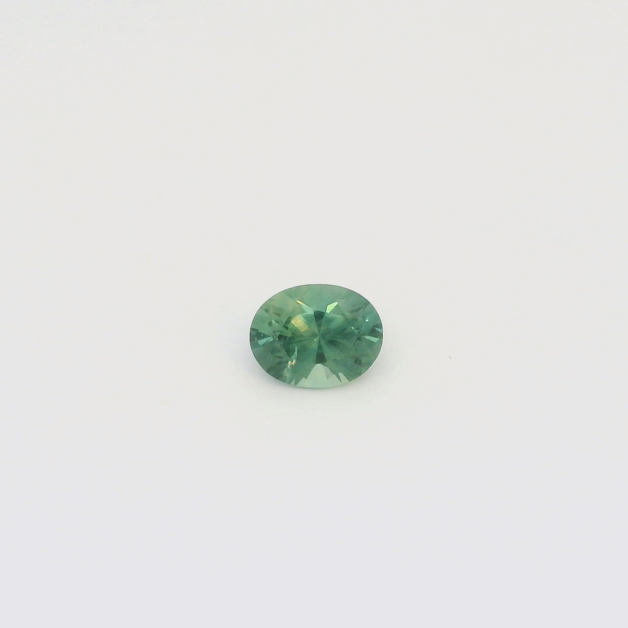 1.45ct Oval Cut Parti Blue Green Montana Sapphire so625