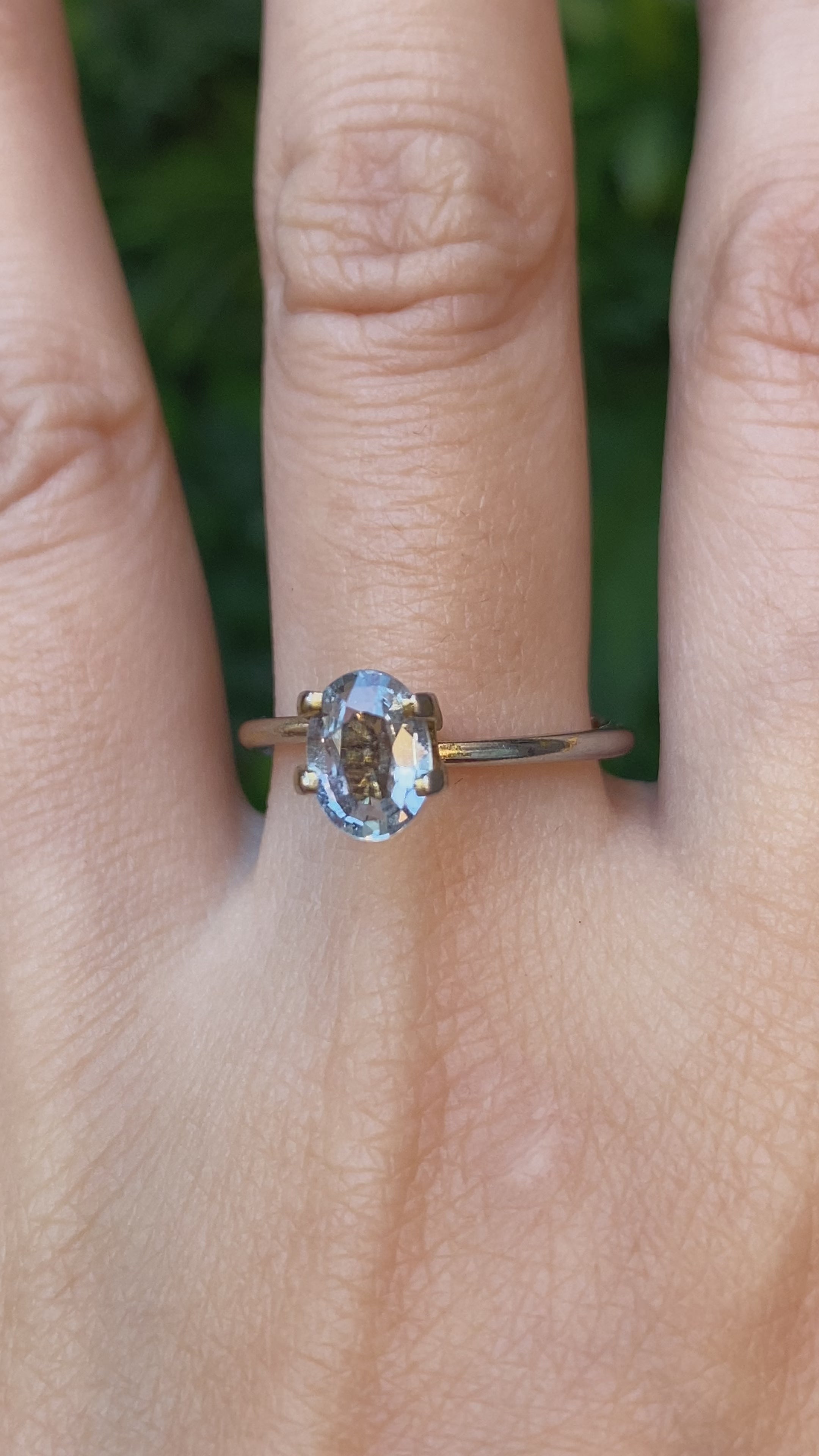 1.01ct Oval Cut Light Blue Madagascar Sapphire SO573