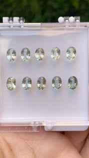 Lena Ring, Green Madagascar Sapphire