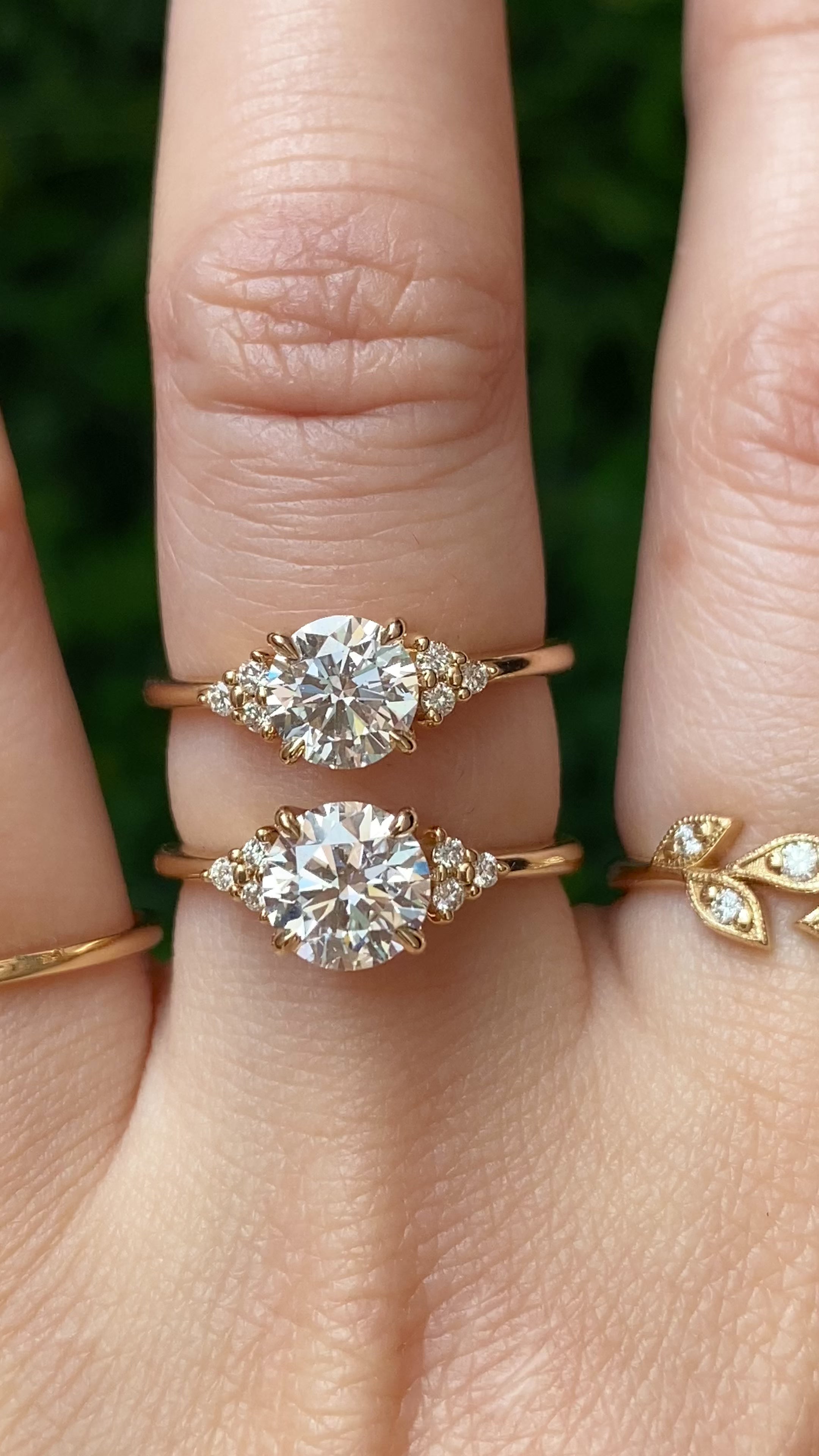 Teresa Ring, 1ct/1.32ct Lab Diamond, 14k Yellow Gold (One of a kind)
