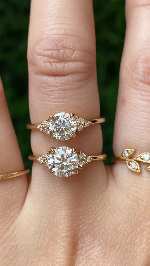 Teresa Ring, 1ct/1.32ct Lab Diamond, 14k Yellow Gold (One of a kind)
