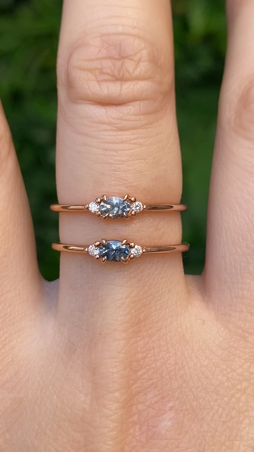 Emilie Ring, 0.20ct Montana Sapphire