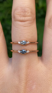 Emilie Ring, 0.20ct Montana Sapphire